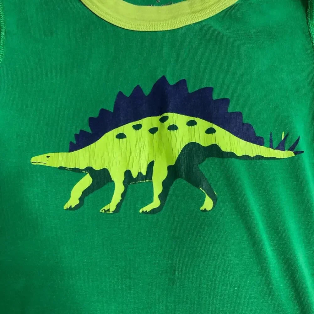 Hanna Andersson Moon and Back green dinosaur pajamas size 140 or US 10